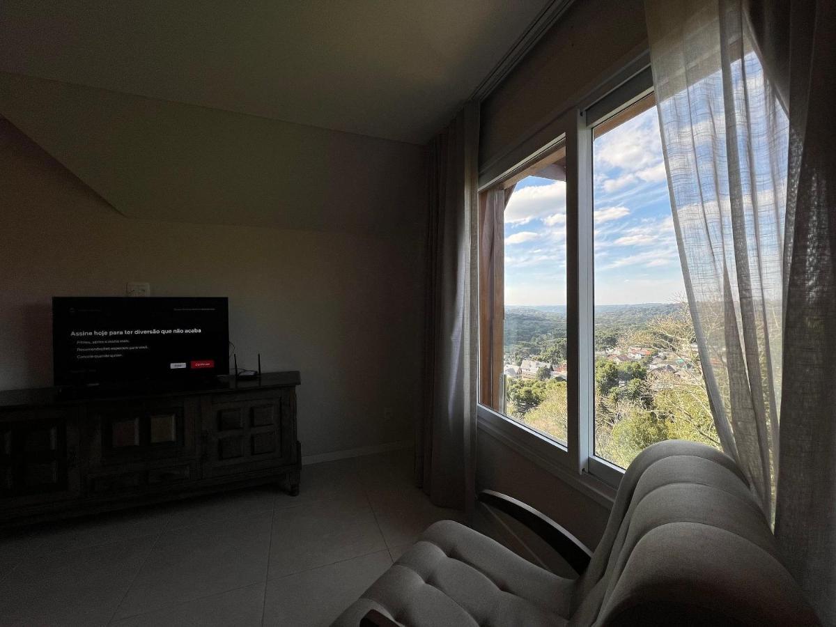 Vista 161 Apto Em Gramado Com Vista Espetacular Экстерьер фото