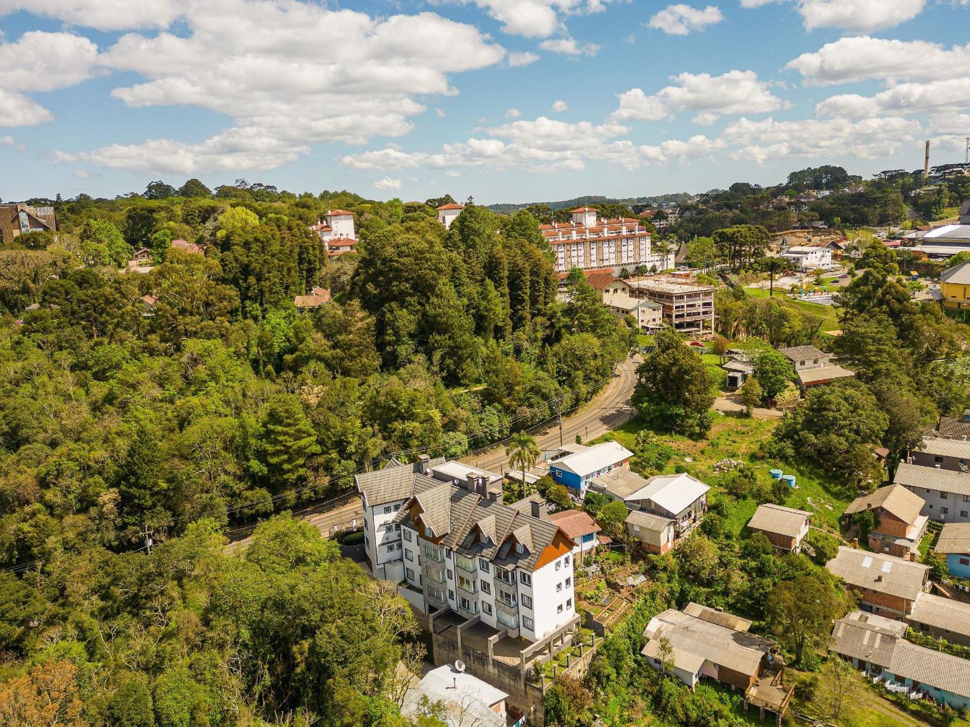 Vista 161 Apto Em Gramado Com Vista Espetacular Экстерьер фото