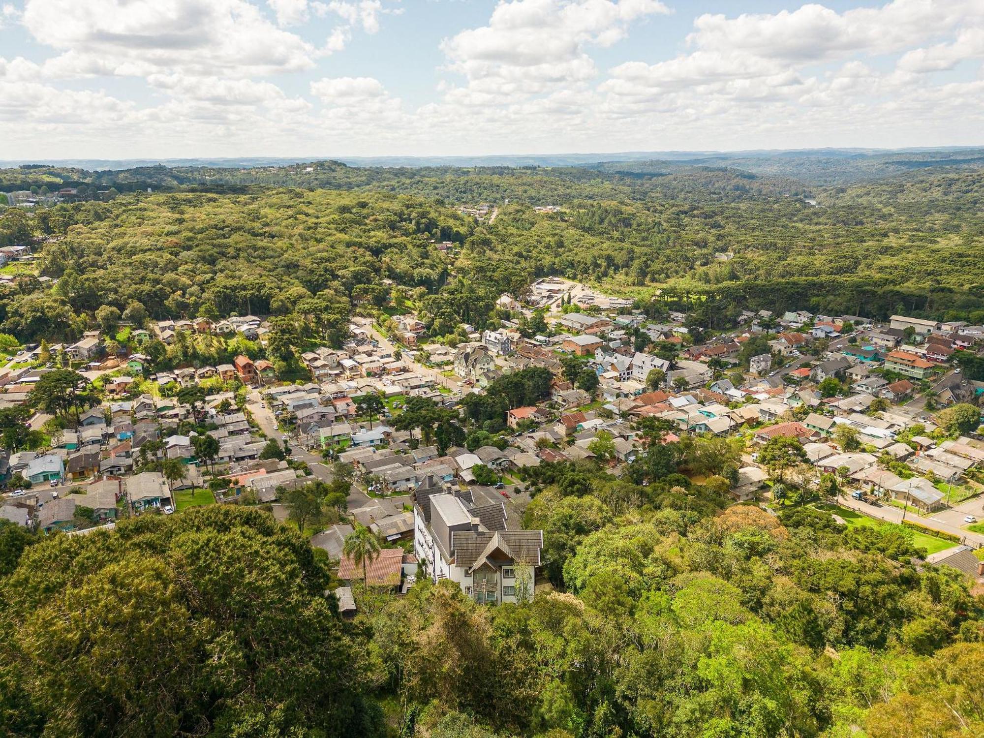 Vista 161 Apto Em Gramado Com Vista Espetacular Экстерьер фото