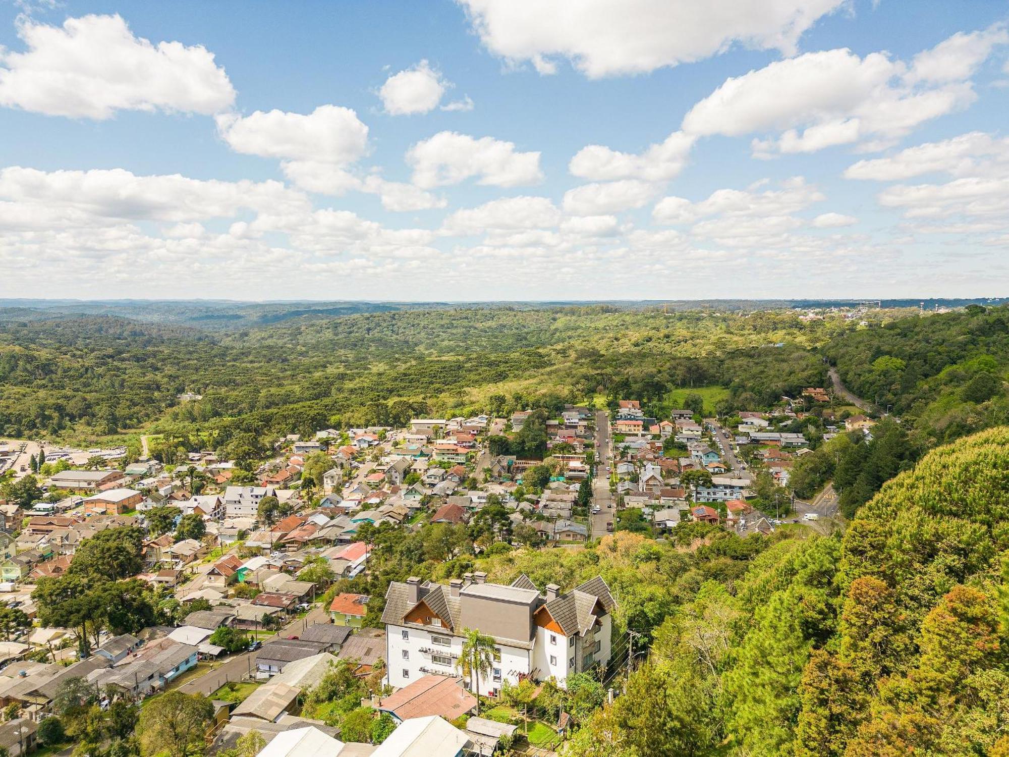 Vista 161 Apto Em Gramado Com Vista Espetacular Экстерьер фото