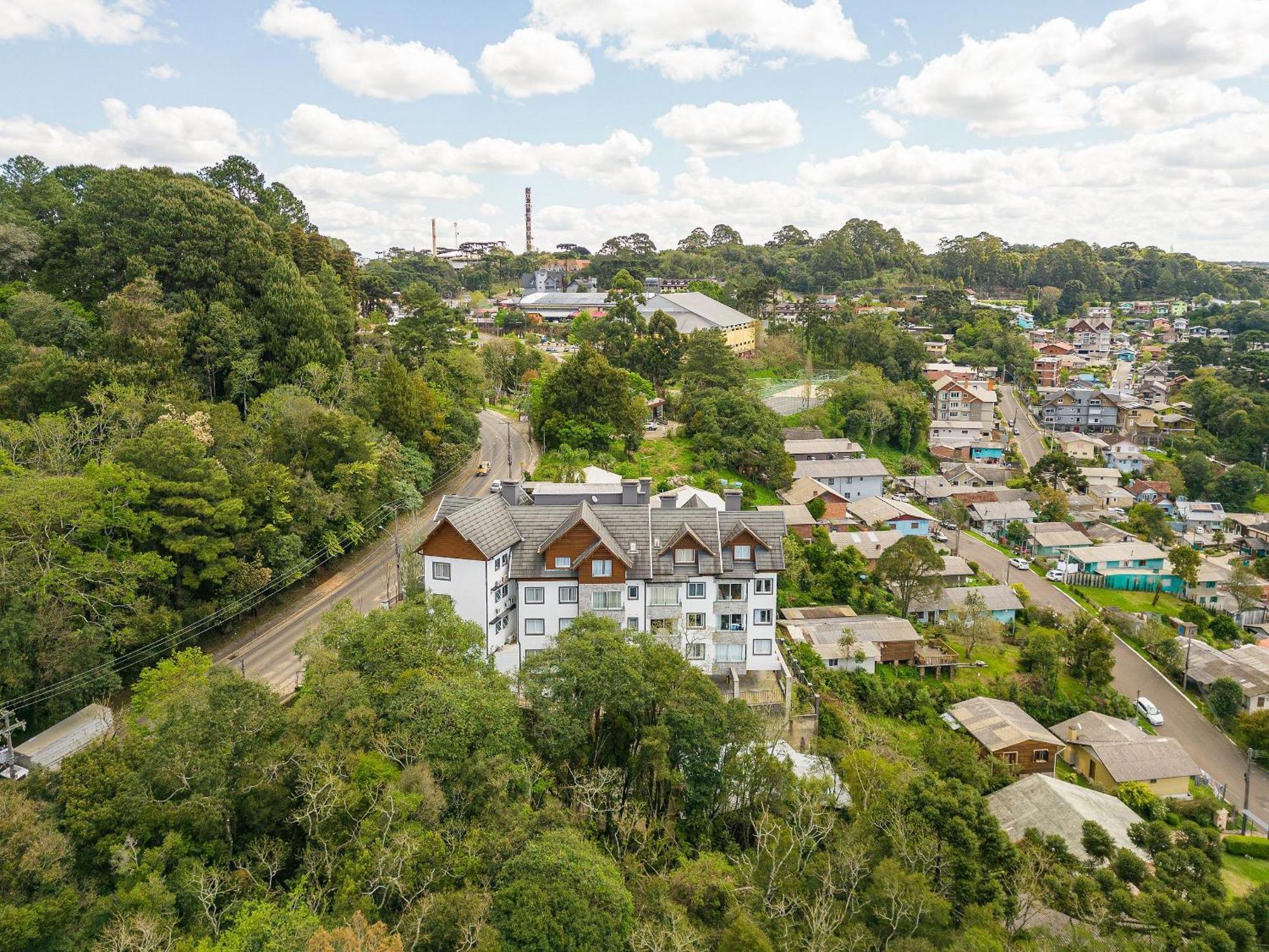 Vista 161 Apto Em Gramado Com Vista Espetacular Экстерьер фото