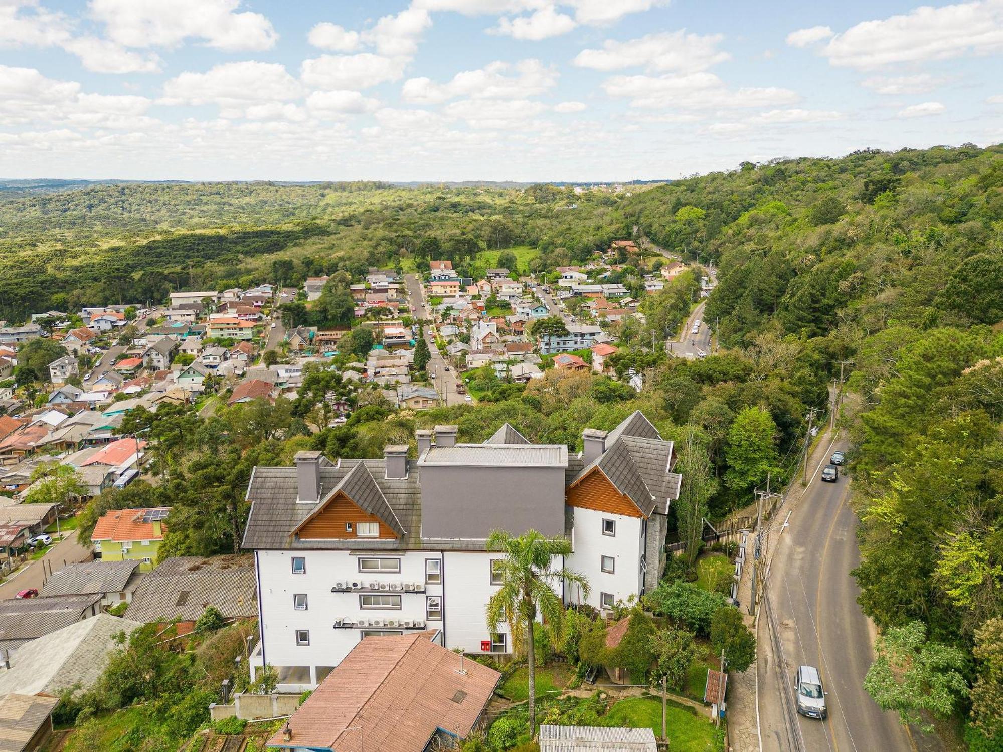 Vista 161 Apto Em Gramado Com Vista Espetacular Экстерьер фото